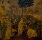 LEONARDO da Vinci Adoration of the Magi painting